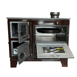 Cast Iron Wood Cook Stove with Oven Brown - CastingFire