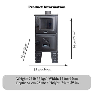 Small Cast Iron Stove for Outdoor Camping - Casting Fire