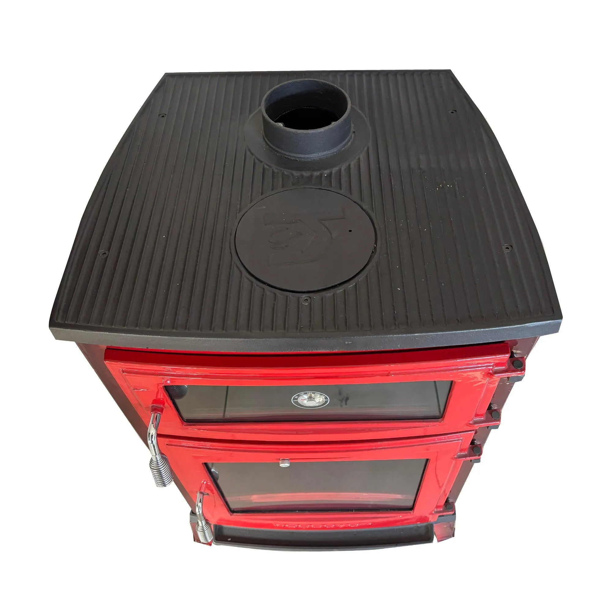 Red Cast Iron Stove - TheCastingFire